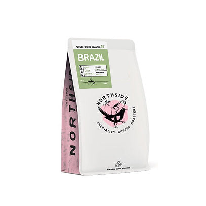 Speciality Coffee Brazil from Northside Coffee Roasters featuring smooth chocolate and nutty tones.